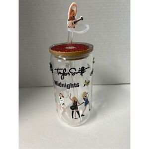 Handmade beer can shaped glass tumbler